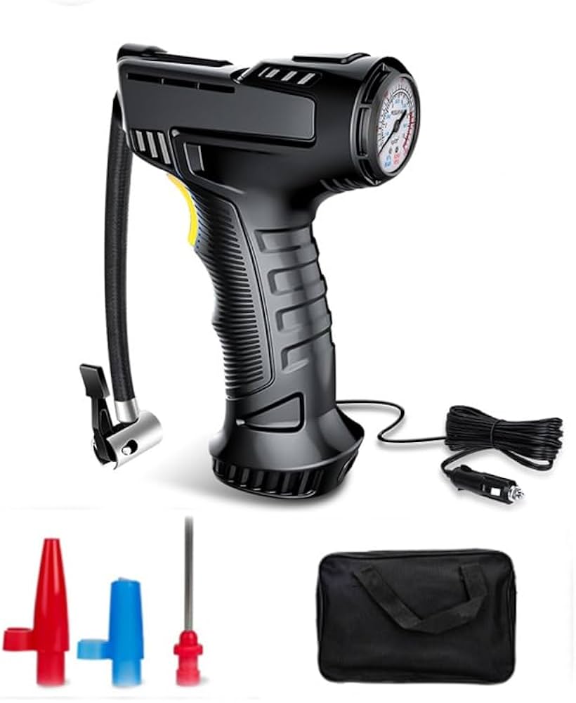 🚗✨ Mini Compresor 12V – Infla tus Gomas en Minutos, Sin Complicaciones