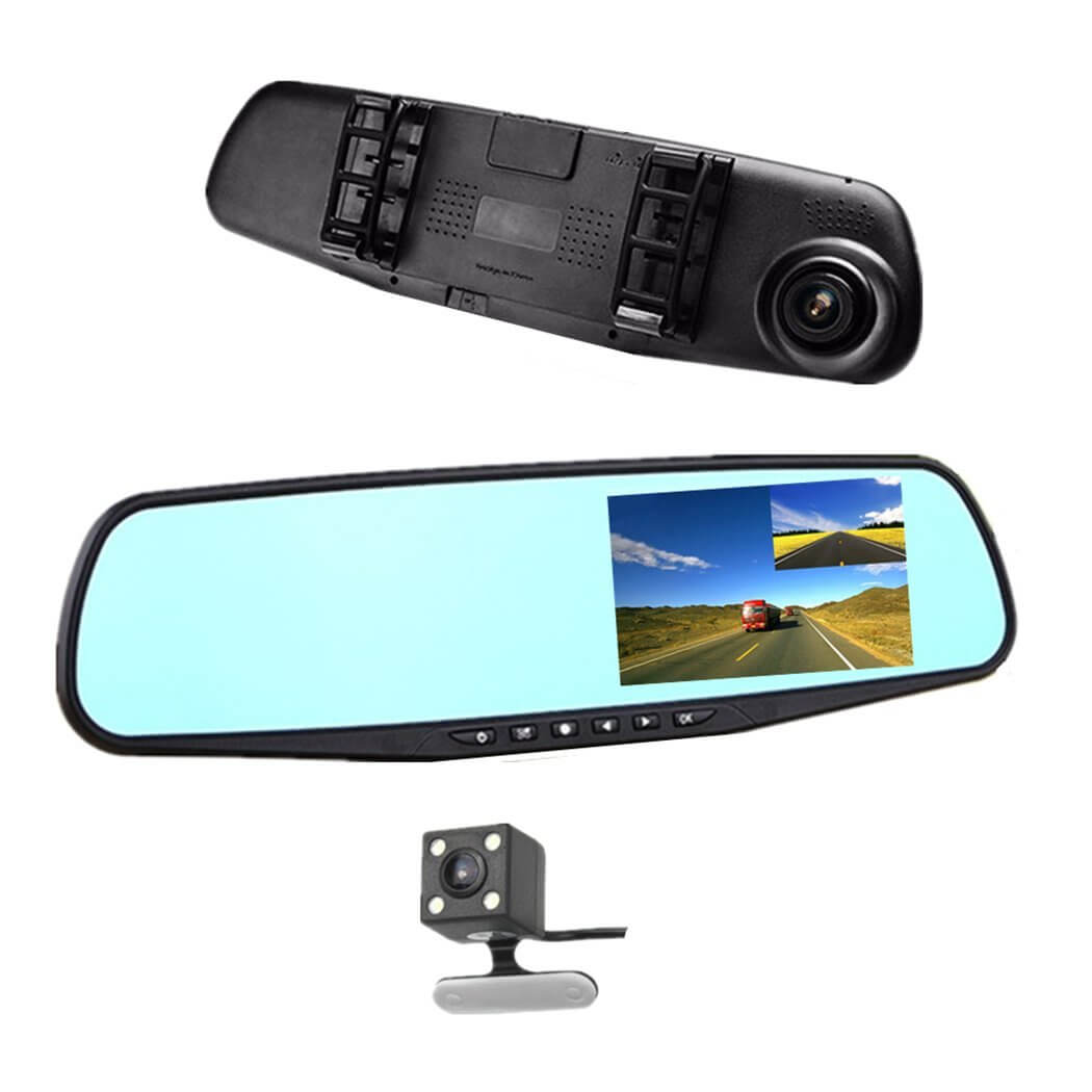 📹📹📹CÁMARA FRONTAL TIPO ESPEJO+ CAMARA DE REVERSA🚗🚗