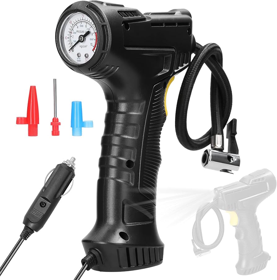 🚗✨ Mini Compresor 12V – Infla tus Gomas en Minutos, Sin Complicaciones