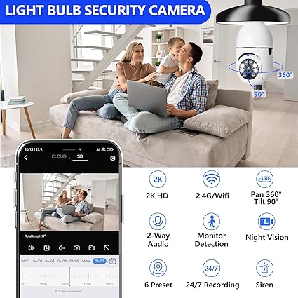 🔐 ¡Protege tu hogar en 360° con solo un foco!