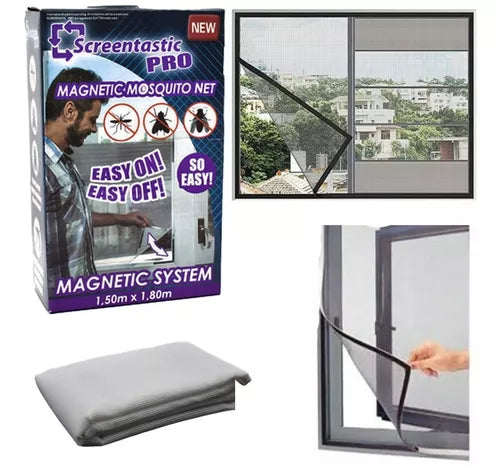 ¡Adiós Mosquitos, Hola Noches Tranquilas! 🦟✨ Descubre la Malla Mosquitera Magnética Screentastic Pro