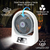 ⚙️ 3 en 1: Ventilador, Luz y Power Bank Solar