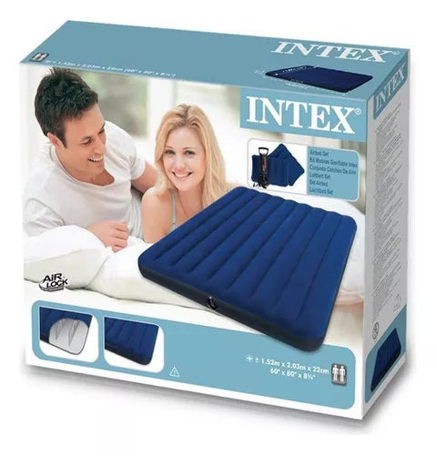 AirComfort Plus: 🛏️ ¡Descubre el Descanso Definitivo con la Cama Inflable Intex 60 Pulgadas! 🌟