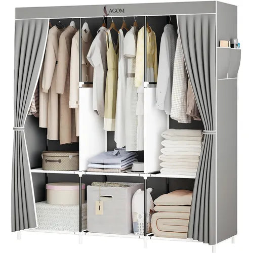 🧺✨ Solución Rápida para el Desorden – Organizador de Clóset Grande y Plegable