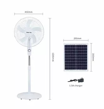 Super Turbo Fan de 16 Pulgadas Recargable