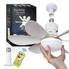 ABANICO TIPO BOMBILLO - FLOWER FAN LIGHT CEILIN (4 ASPAS)