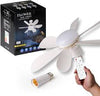 ABANICO TIPO BOMBILLO - FLOWER FAN LIGHT CEILIN (4 ASPAS)
