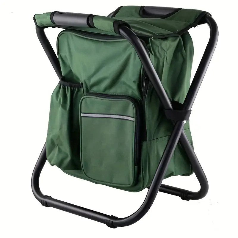 SILLA MOCHILA PLEGABLE 3 EN 1 – IDEAL PARA CAMPING, PESCA Y SENDERISMO