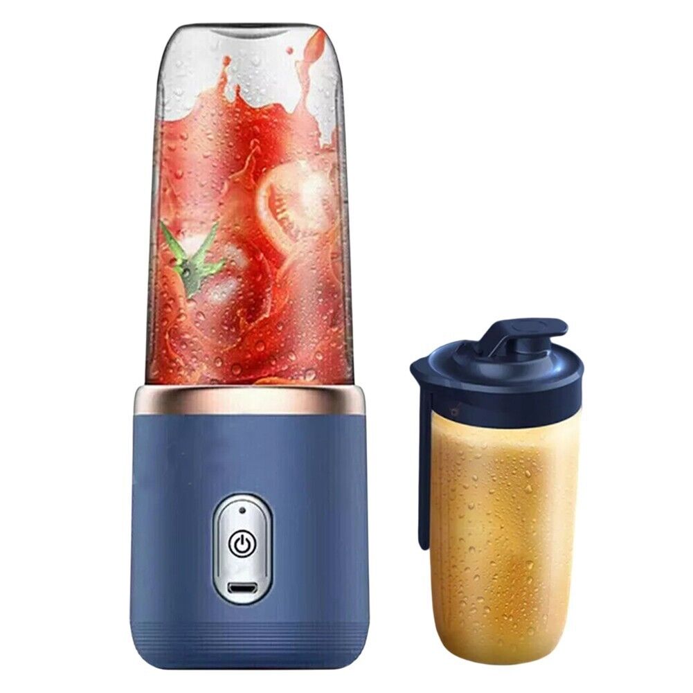 LICUADORA PORTÁTIL, MINI JUGO DE FRUTAS DE 400 ML, TAZA DE 6 CUCHILLAS, DE ALTA POTENCIA, LICUADORA DE BATIDOS